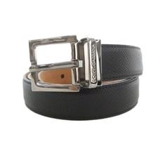 Dolce&Gabbana Men Belt 90cm/36inch Black Leather Luxury Stylish Italian Design