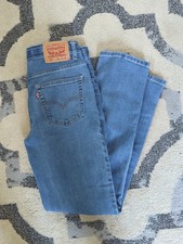 Levi's 502 Jeans Boys Regular Fit Stretch Denim Medium Wash Size 14 W27 L29