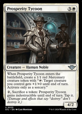 Prosperity Tycoon (025) Outlaws of Thunder Junction OTJ MTG Magic