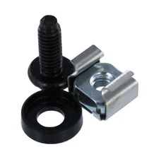 M5 Cage Nuts & Screws for Server Shelves Cabinets - 1000 Pk Rack Mount