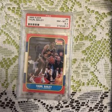 1986 Fleer Basketball Set-Break #6 Thurl Bailey  NM-MT + PSA 8.5