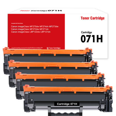 4 Pack CRG-071H Toner For Canon 071H LBP122dw MF272dw MF274dn LBP122dw MF273dw