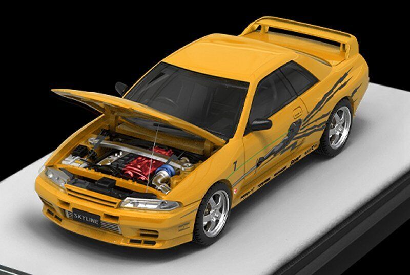 NISSAN Skyline GT-R (R32) - F&F - LA yellow burst - Time NISSAN Skyline GT-R (R32) - F&F - LA yellow burst - Time