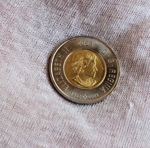 Canadá Toonie 2023; $2; 100 aniversario - nacimiento de Jean Paul Riopelle; circ - Imagen 2 de 2