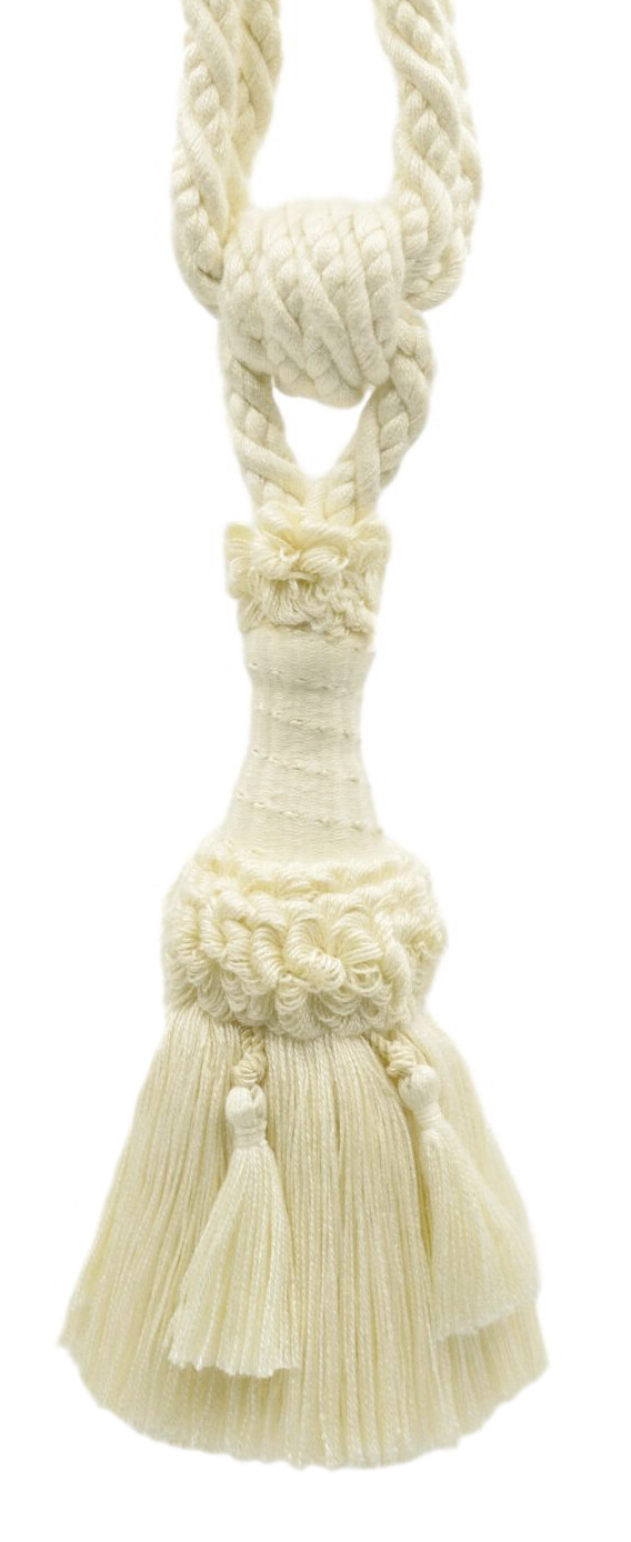 DÉCOPRO Tassel Tieback, Color# A2 - Cream Ivory [Sold Individually]