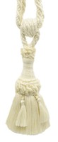 DÉCopro Quasten Vorhanghalter, Farbe# A2 - Creme Ivory [Einzeln Verkauft]
