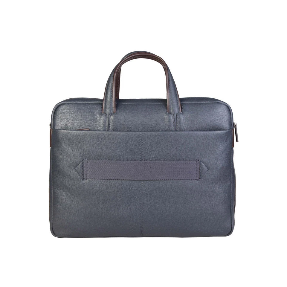 dossier Piquadro CA1903X1 Sac bandoulière homme cuir bleu - Photo 2/4