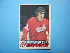 1977/78 O-PEE-CHEE NHL HOCKEY CARD #103 NICK LIBETT VG+ NICE AUTO AUTOGRAPH OPC