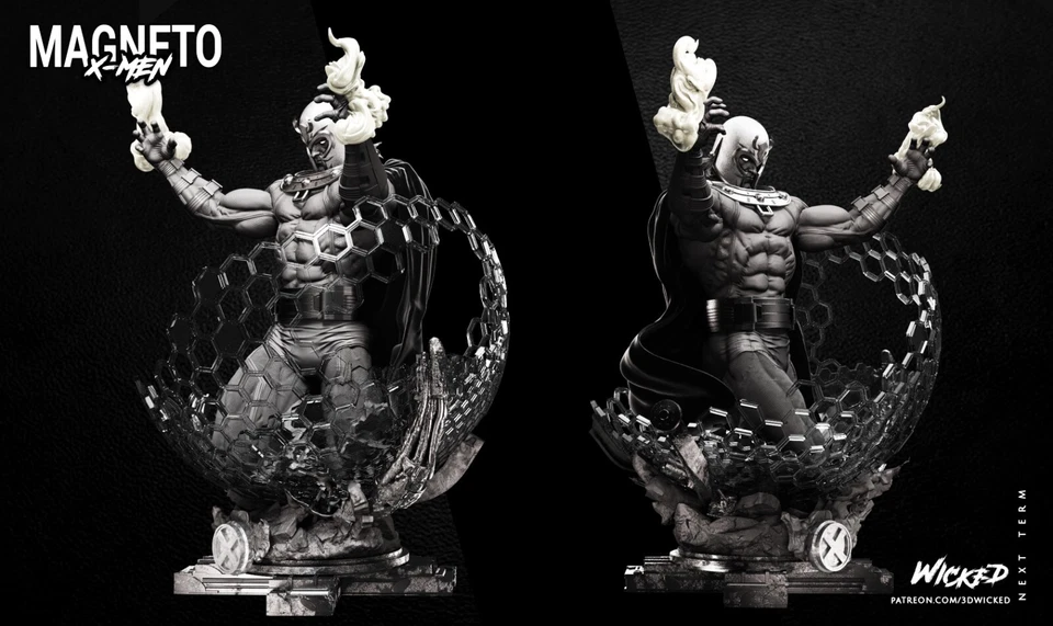 MAGNETO Bust Marvel X-Men Avengers Resin Model Kit WICKED - Image 2 of 4