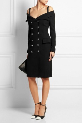 off shoulder jacket dress