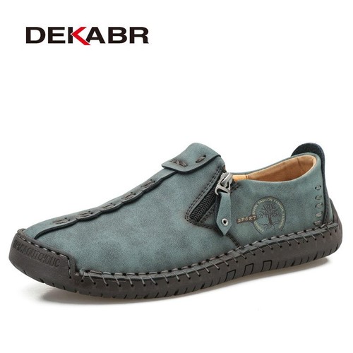 Handmade Casual Shoes Male Fashion Comfortable Loafers Soft Flats Driving Shoes - Picture 18 of 20