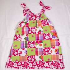 NWT Gymboree Girls Colorful Floral Summer Patchwork Dress Size 2T