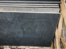 CLEARANCE 90cm x 60cm Natural Blue /Black smooth honed SLATE Hearth
