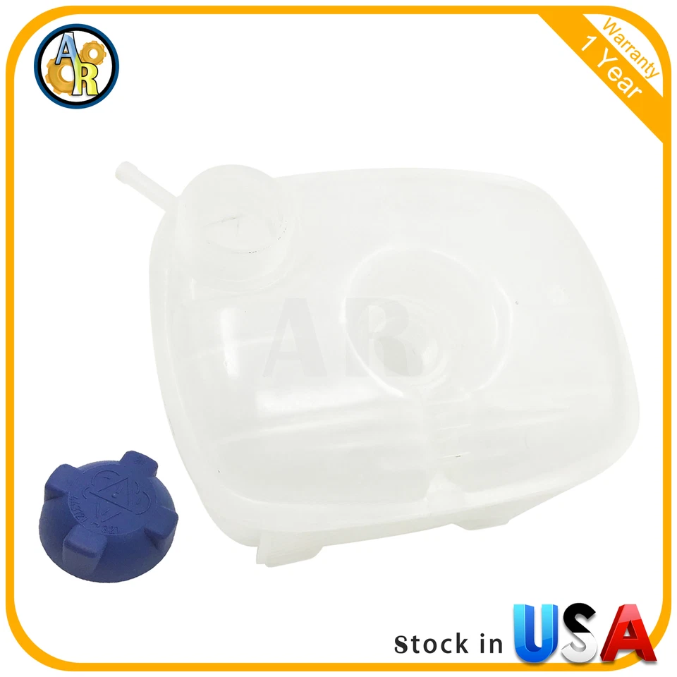 Coolant Recovery Tank W/ Sensor Hole For 82-93 VW Cabriolet Golf Jetta - Image 3 of 4