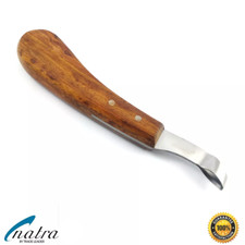 Loop Hoof Knife SMALL Gutter Knife Hoof Horse Claw Knife Gutter Wood Handle