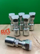 6 Pack Aftermarket Parker 43 Series 1JS43-10-8 5/8" ORFS Female To 1/2" Hose