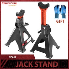 2pcs Axle Stands Floor Jack Heavy Duty Lifting 3 Ton Capacity Stand Car Caravan,