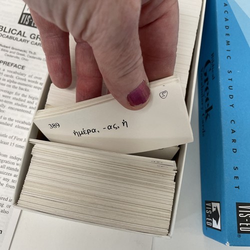 Biblical Greek Vocabulary Cards by Robert Gromacki ThD Visual Education 1979 - 第 2/10 張圖片