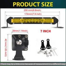 7" 10" 20" 26" 30" 32" Spot Flood Combo LED Light Bar Offroad Truck ATV SUV