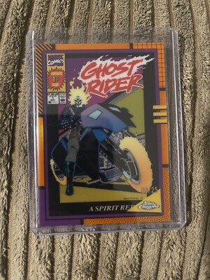Topps Marvel Chrome 2024 Ghost Rider Comic Book Cover Insert Numbered 8/25 MN-3