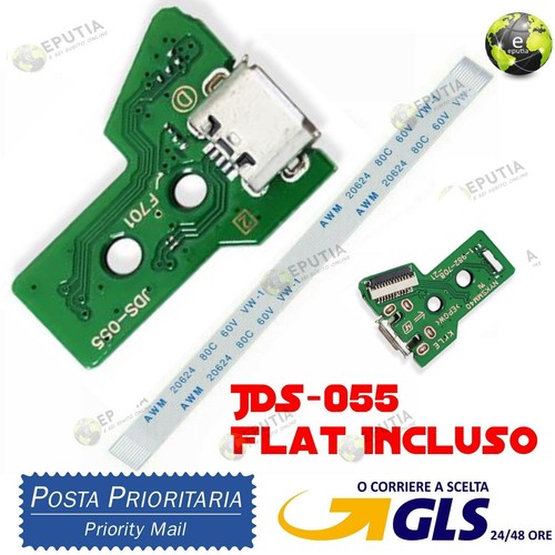 Per PS4 Controller Micro USB ricarica porta presa 12 Pin circuito JDS-055 & 050 - Picture 1 of 10