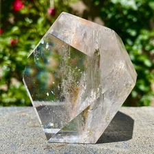 251G Natural transparent white crystal free-form quartz Reiki Healing