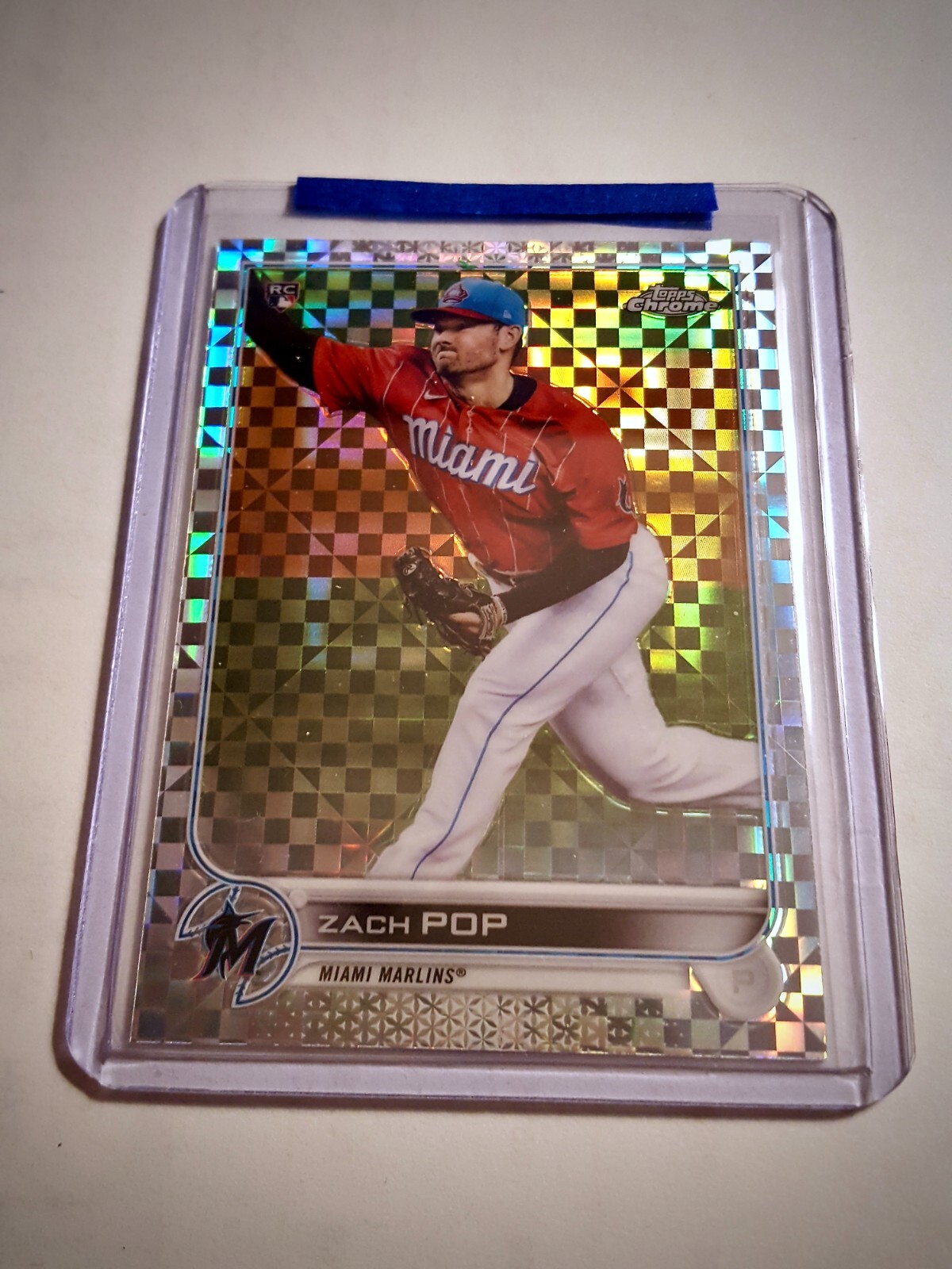 2022 Topps Chrome ZACH POP #41 X-Fractor Refractor Rookie Card