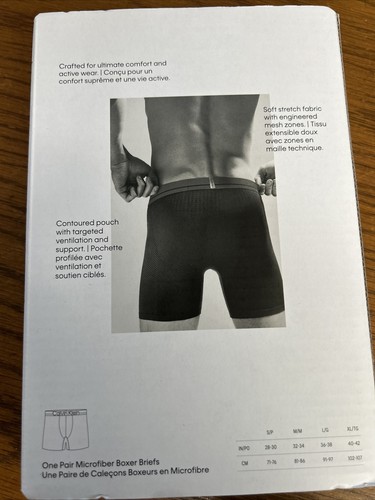 SLIP BOXER IN MICROFIBRA CALVIN KLEIN UOMO (SMALL) Pro Fit nuovo con etichette NB3032-250 - Foto 2 di 4