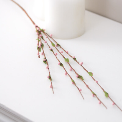 Package of 6 Rose Pink Pip Berry 21'' Floral Sprays