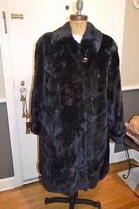 sheared mink swing coat