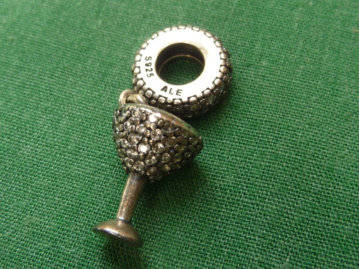 パンドラ バッキンガムパラス　チャーム S925 ALE PANDORA S925 ALE PAVÉ COCKTAIL GLASS CHARM | eBay
