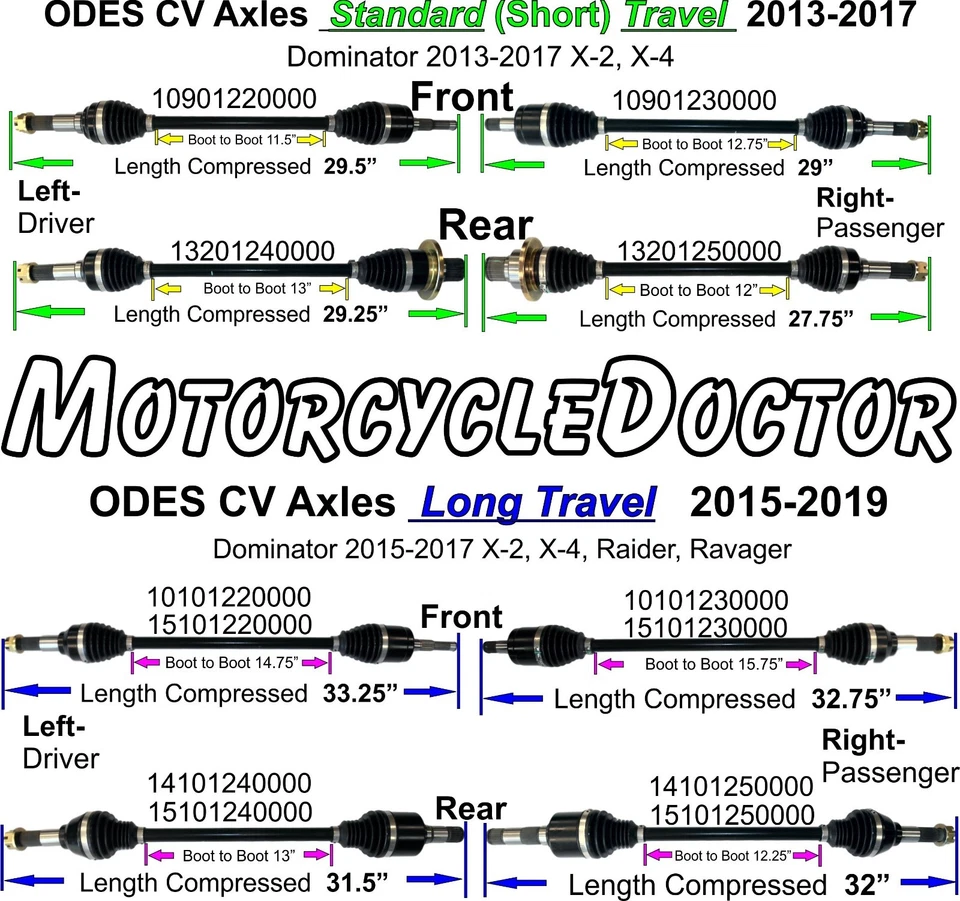 ODES, CV, eje, 800, trasero, derecho, 13201250000, UTV, dominador, X2, X4, 28 mm HUB splines O.D Foto 2 de 2