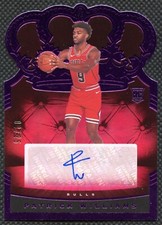 2020-21 Panini Crown Royale Patrick Williams Rookie 4/25 Auto Purple