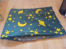  Green and gold heavy cotton mix material 68" wide x approx. 5yards plus long