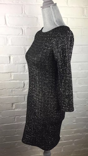 One Love Clothing Women’s Size Small Black Gold Metallic Detail Dress Bodycon - Picture 3 of 9