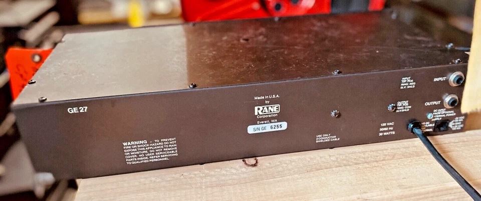 Vintage Rane RE-27 Graphic Equalizer rack mounted - Image 2 of 2