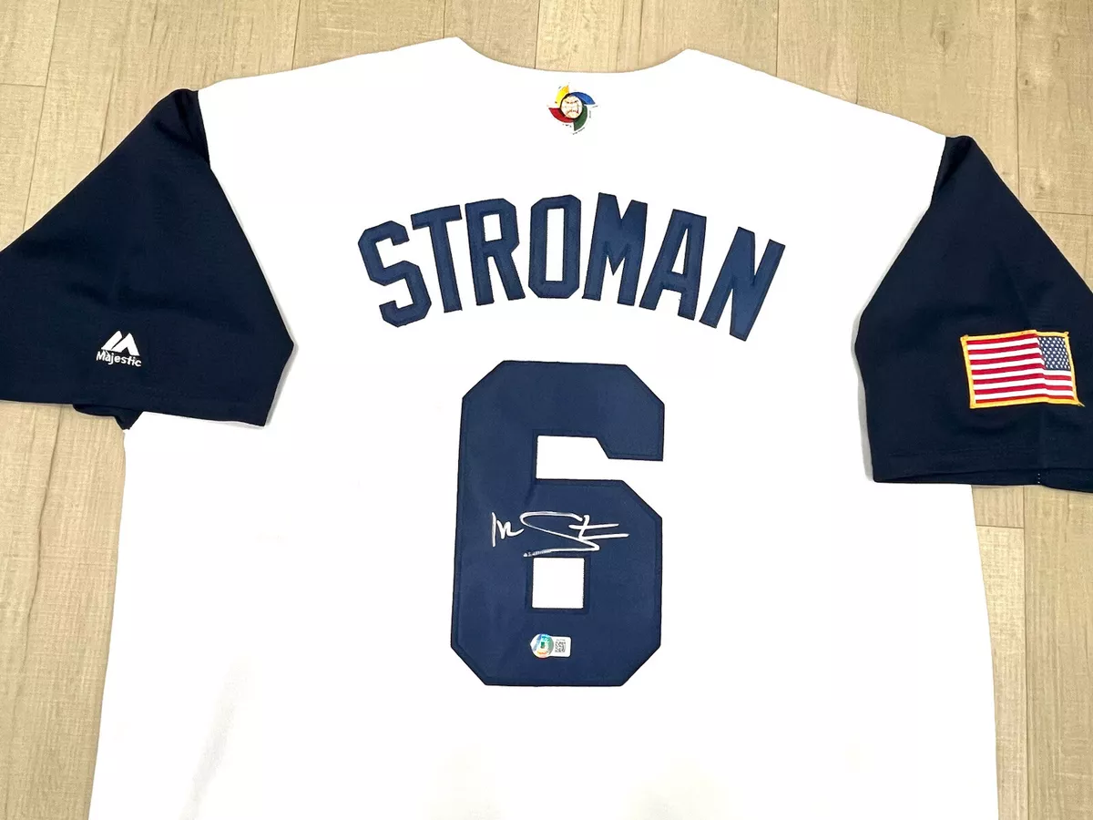 Marcus Stroman Signed 2017 World Baseball Classic Jersey USA MVP Beckett  BAS COA