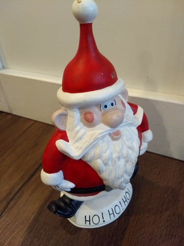 Vintage Ceramic Christmas Santa Claus Figurine Ho! Ho! Ho! - Picture 4 of 7