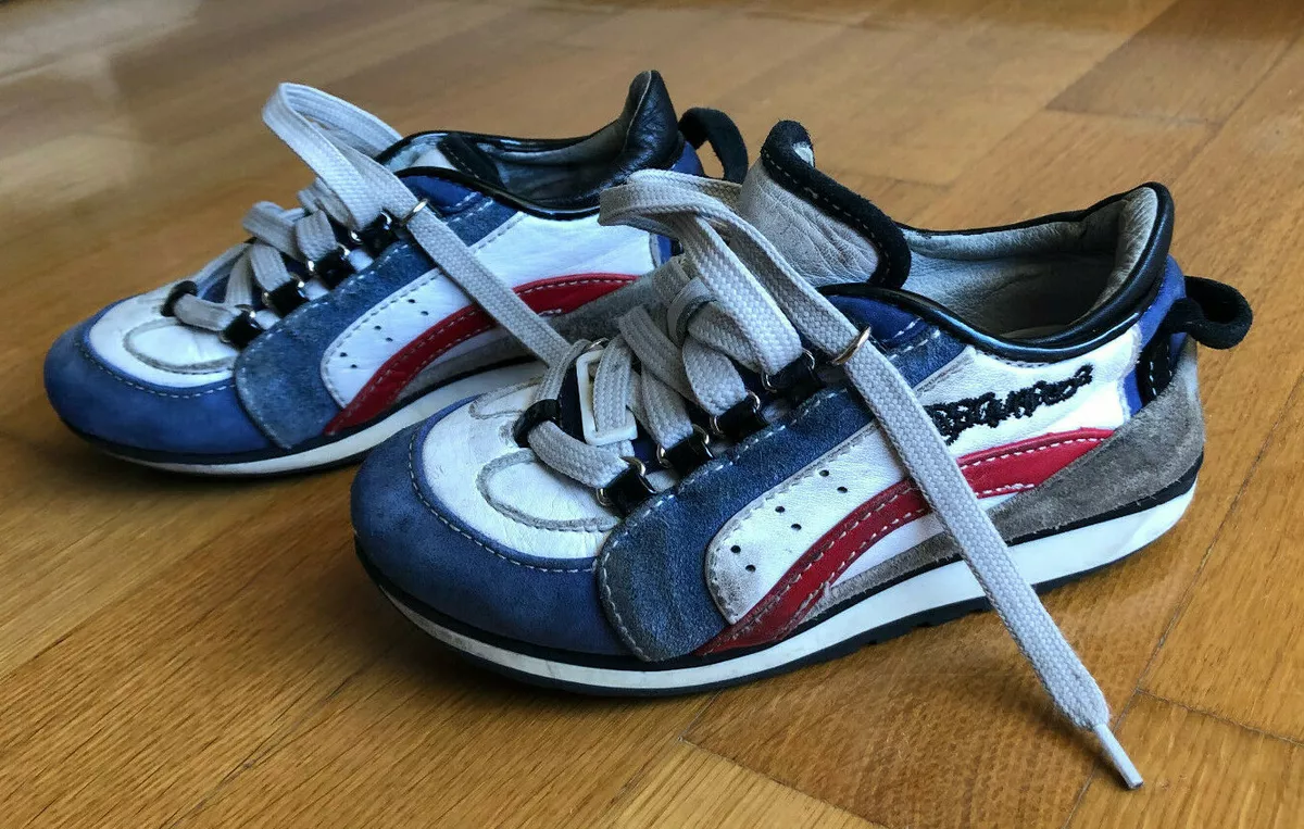 RRP 150 Authentic DSQUARED trainers for boys size 27 uk9