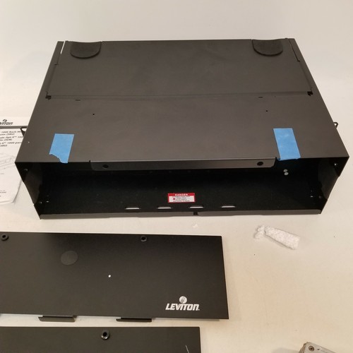 Leviton 3RU Empty Opt-X 1000 Rack Mount Steel Enclosure 5R730-00N Black - Photo 10/12