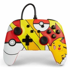 PowerA Nintendo Switch Enhanced Wired Controller - Pokemon - Pikachu Pop Art 