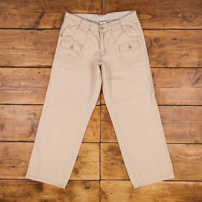 Vintage Magellan Outdoorhose Hose 34x31 Canvas Damen weites Bein beige