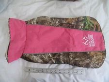 (1) NEW Realtree Edge Camo Dog Jacket LARGE - PINK Fleece Reflective Washable