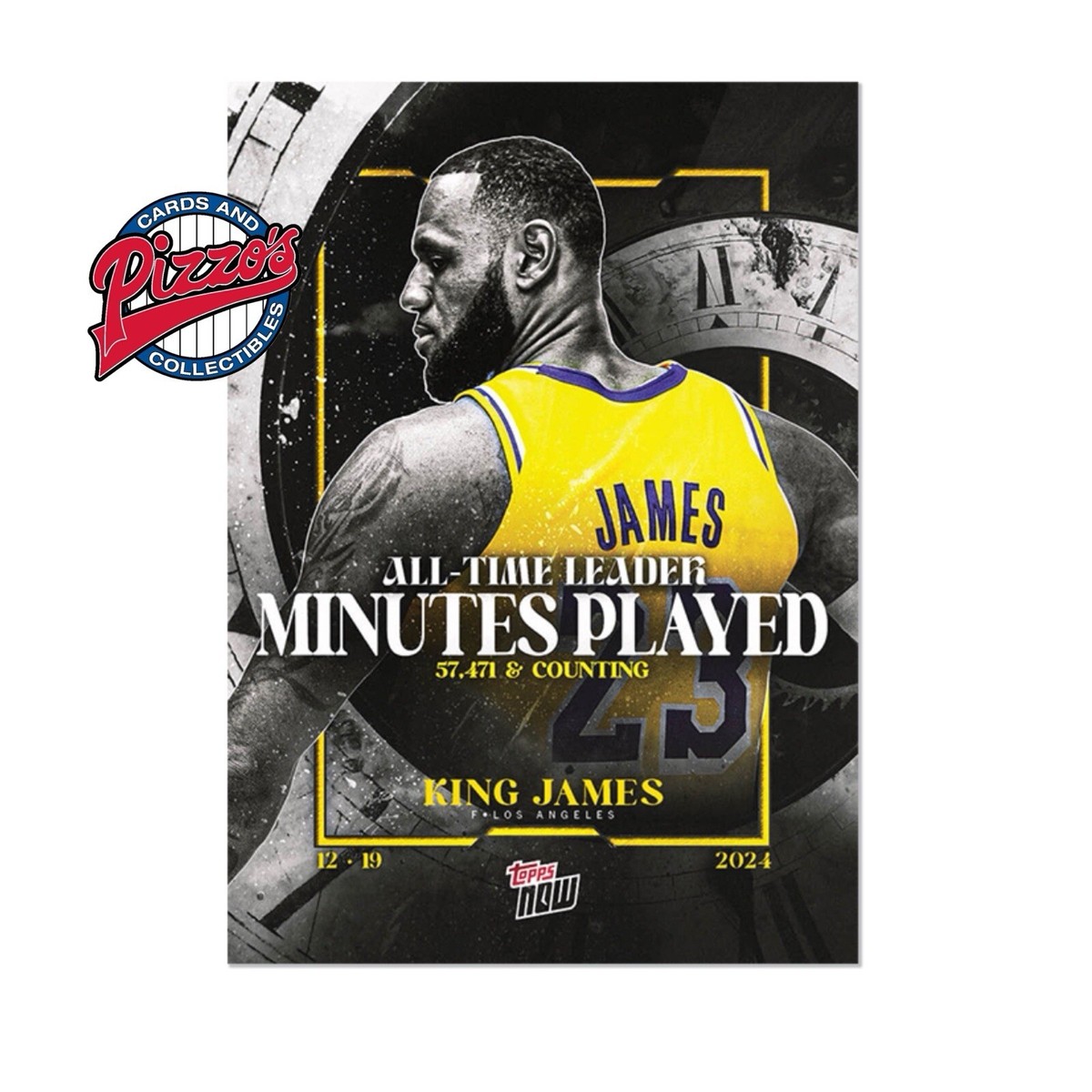LeBron James All-Time Minutes 2024-25 Topps NOW Basketball