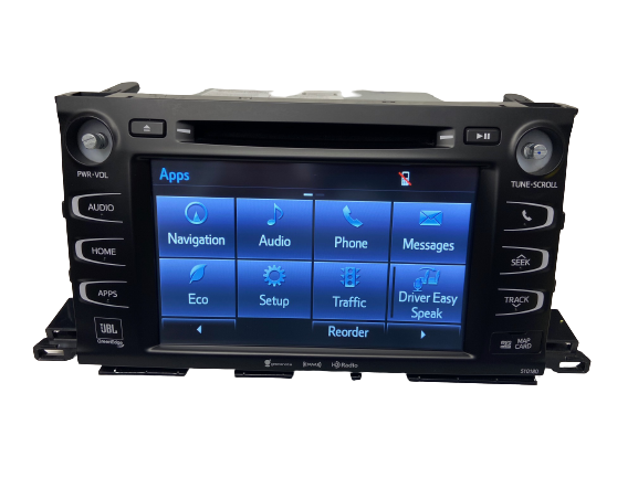 14 15 16 17 18 19 TOYOTA Highlander JBL GPS NAVIGATION RADIO Touch