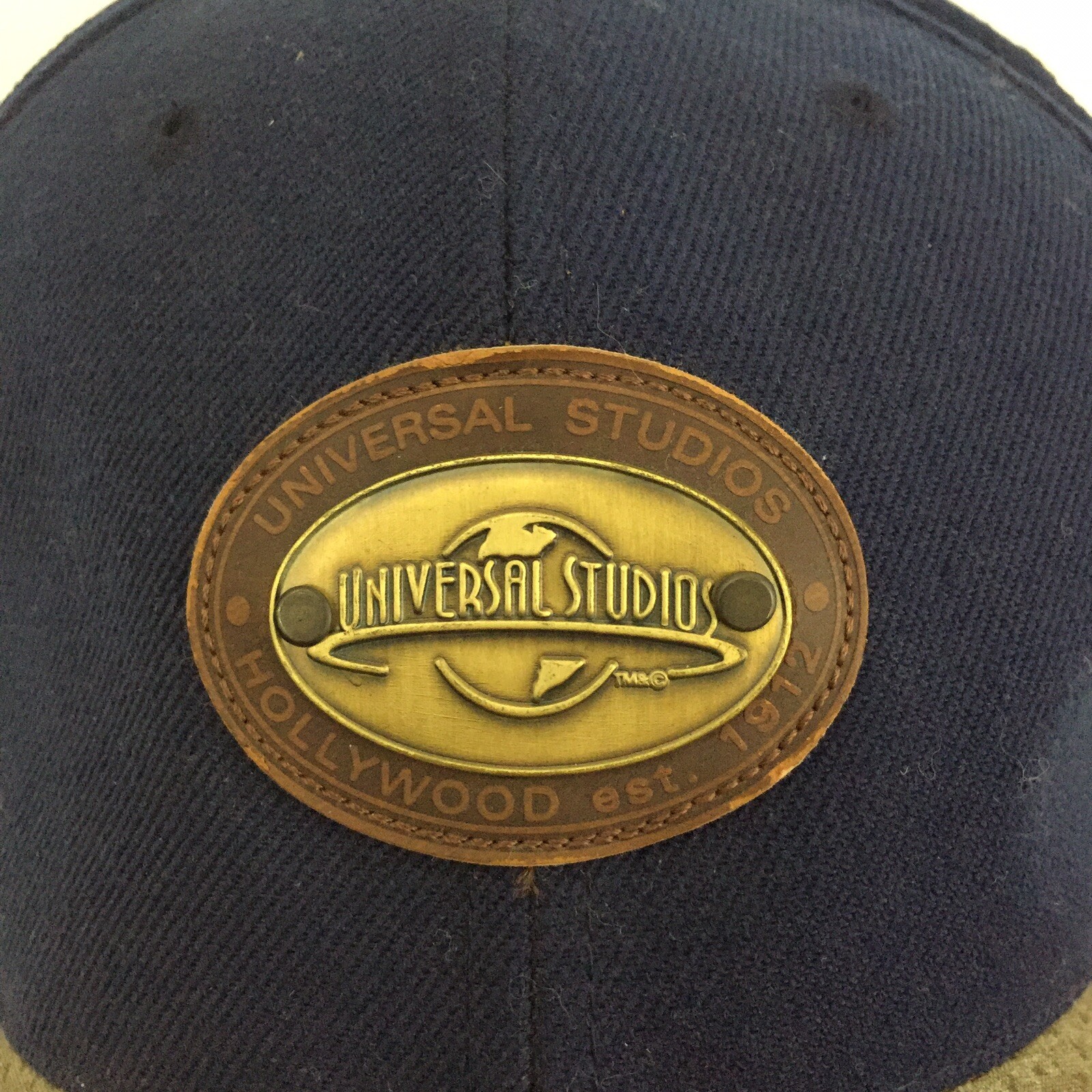 Universal Studios Metal Patch Hat Leather Bill Lo… - image 12