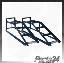 Cougar 2.5 Tonne Ramps Pair Wide Metal Car Van Lifting Maintenance Service CRW25