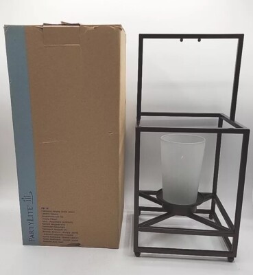 PartyLite Framework Hanging Lantern Candle Holder NIB P1G/P91147