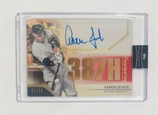 2020 Topps Luminaries - Hit Kings Autographs Blue #HK-AJ Aaron Judge #’d 2/10