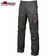 U Power SMILE Mens Work Trousers Black Cargo Trade Builder Plumber Site Size